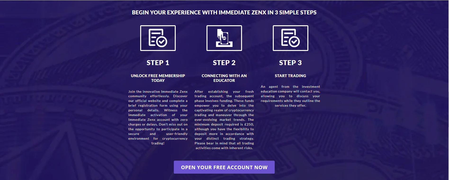 Immediate-Zenx-Registration